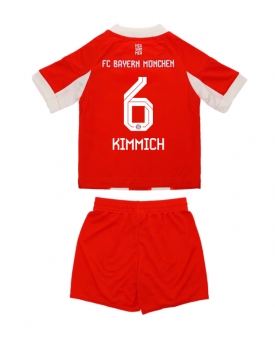 Billige Fotballdrakt Bayern Munich Joshua Kimmich #6 Replika Hjemmedraktsett Barn 2025-26 Kortermet (med bukser)